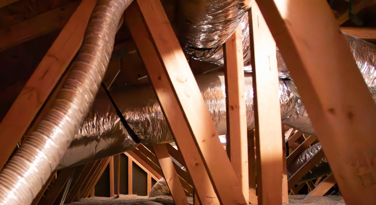 California duct sealing Attic Construction
