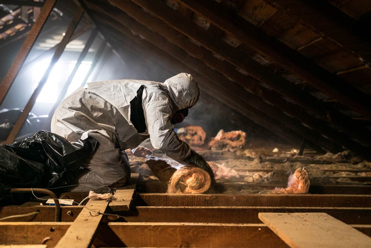 California insulation removal Attic Construction